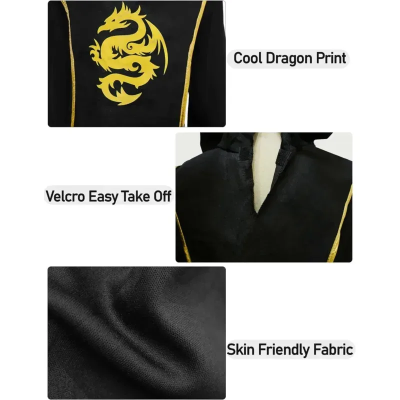 곰의 쓰레기 복장 어린이 골든 그라곤 의상 할로윈 닌자 의상 소년 소녀 2025 신규