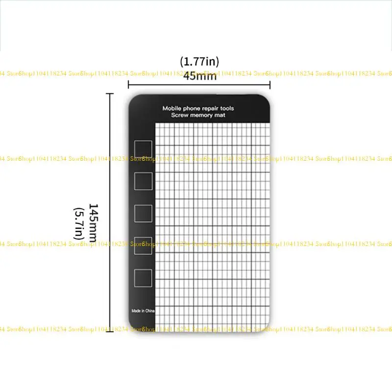 P9FB Reparação magnética tapetes Grades Compartamento Techs Tool Storage Storage Lightweight resistente