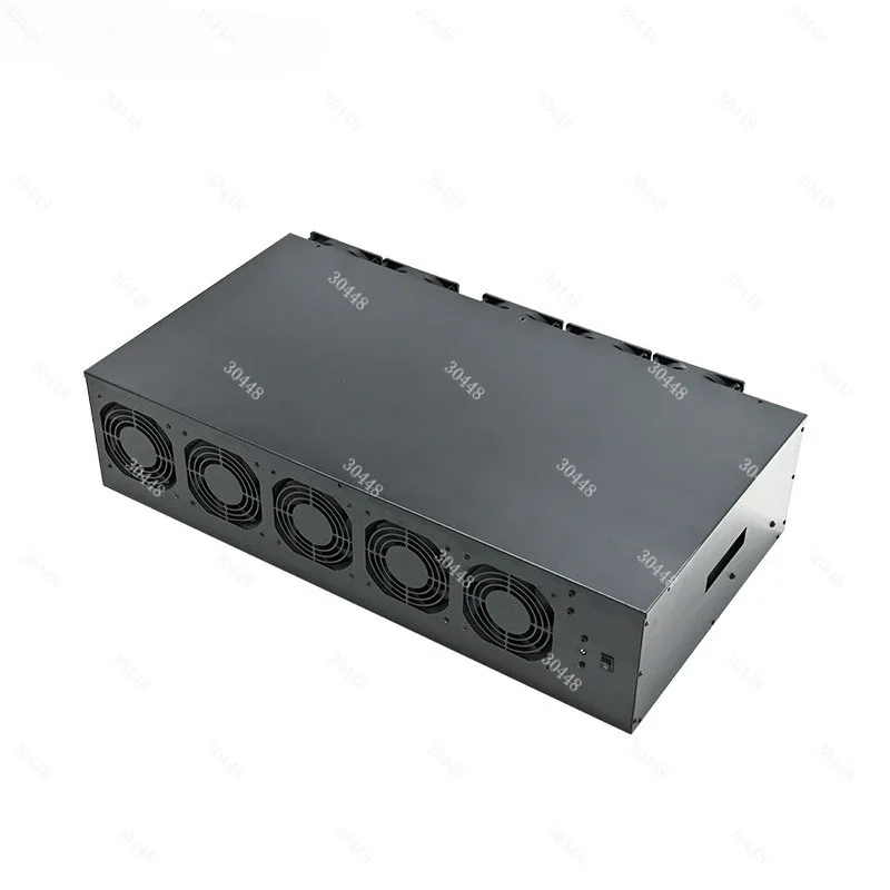 ALEO 9-GPU Case Platform for 3060 Graphics Cards Silent 9-GPU Setup X79 Dual-Socket Motherboard