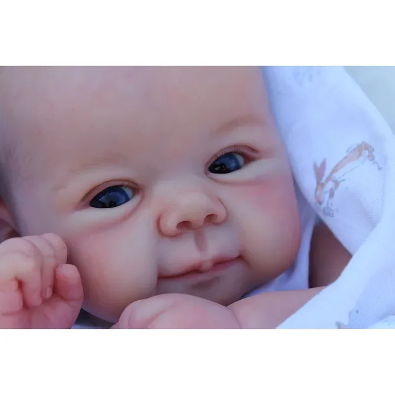 49CM Reborn Dolls Complete Finished Juliette Lifelike Real Touch 3D Skin Multiple Layers with Hand-Painted Hair Bebe Doll