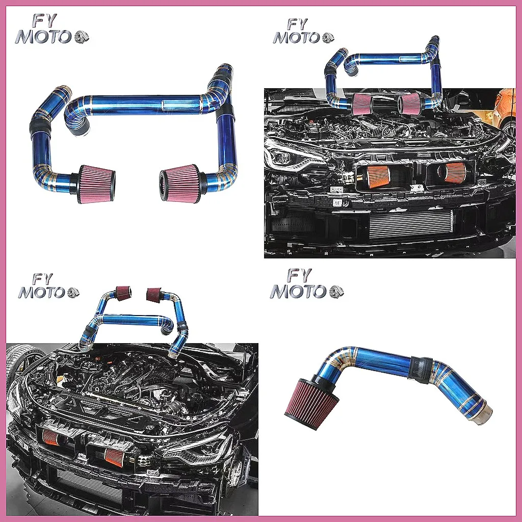

Performance Titanium Front Mount Intake for BMW G80 G82 M3 M4 Competition S58 Engine, Blue Color