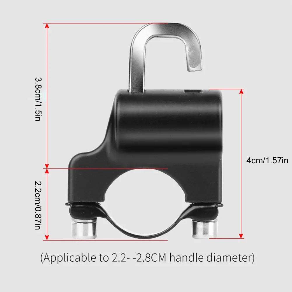 Bicycle Lock Mountain Bike Lock Anti-theft Portable Aluminum Alloy Security Steel Chain Motorcycle Helmet Lock Safety Padlock