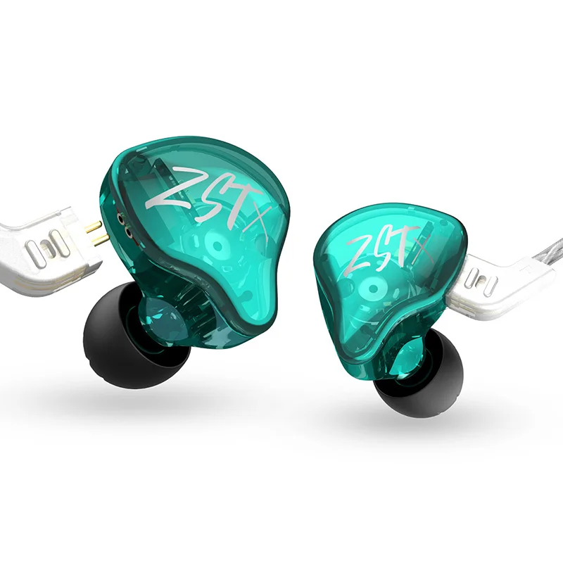 CCZ ZST X 10mm ダイナミック + 30095 BA ハイブリッド HiFi イヤホン、取り外し可能なケーブル、外部ノイズ低減、音楽とゲーム用 IEM