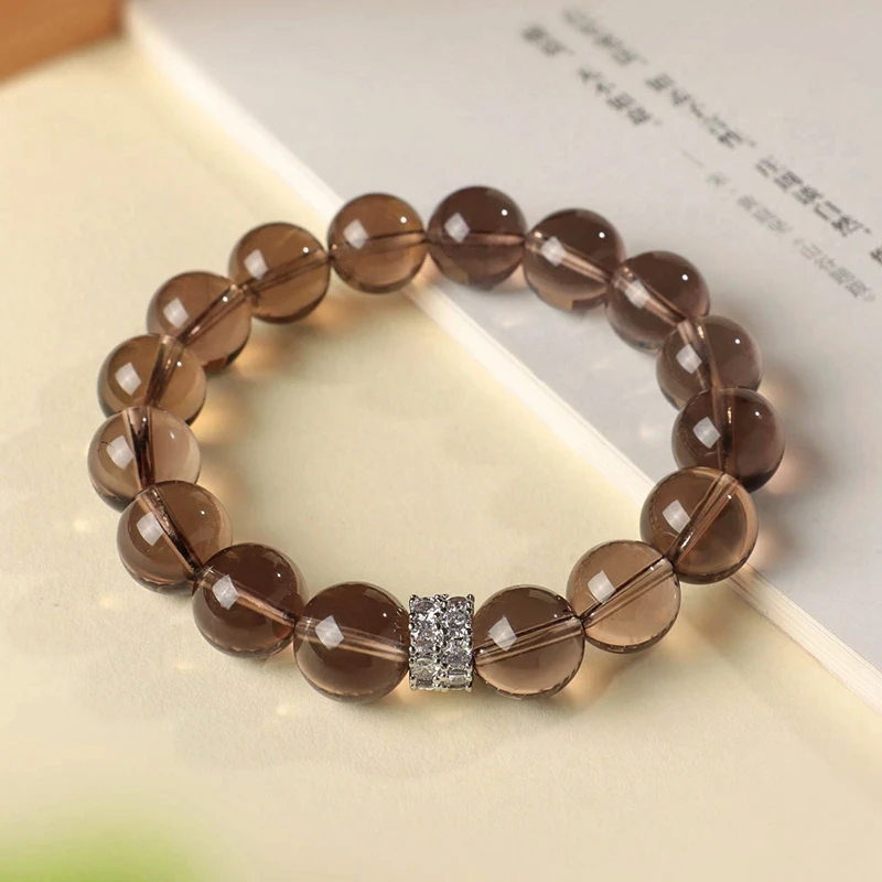 

Vintage 12MM Natural Obsidian Crystal Stones Beaded Strand Stretch Bracelet for Women Men Unisex Fine Jewelry Daily Wear 1621