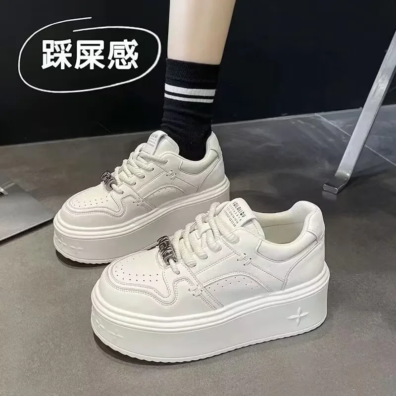 

Fashion Small White Shoes Women New Spring and Autumn Leisure Sports Shoes Girls with Thick Soles Low Top Board Shoes zapatillas