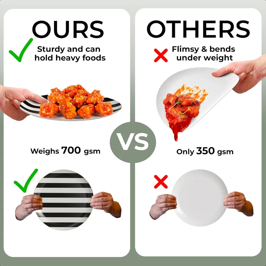 Floral Paper Plates 8.5 Inch 10.5 Inch 40 Pcs Dinner Plate Set Fancy  Plates for Party for 20 Guests 20 X 8 20 X 10 Large Small