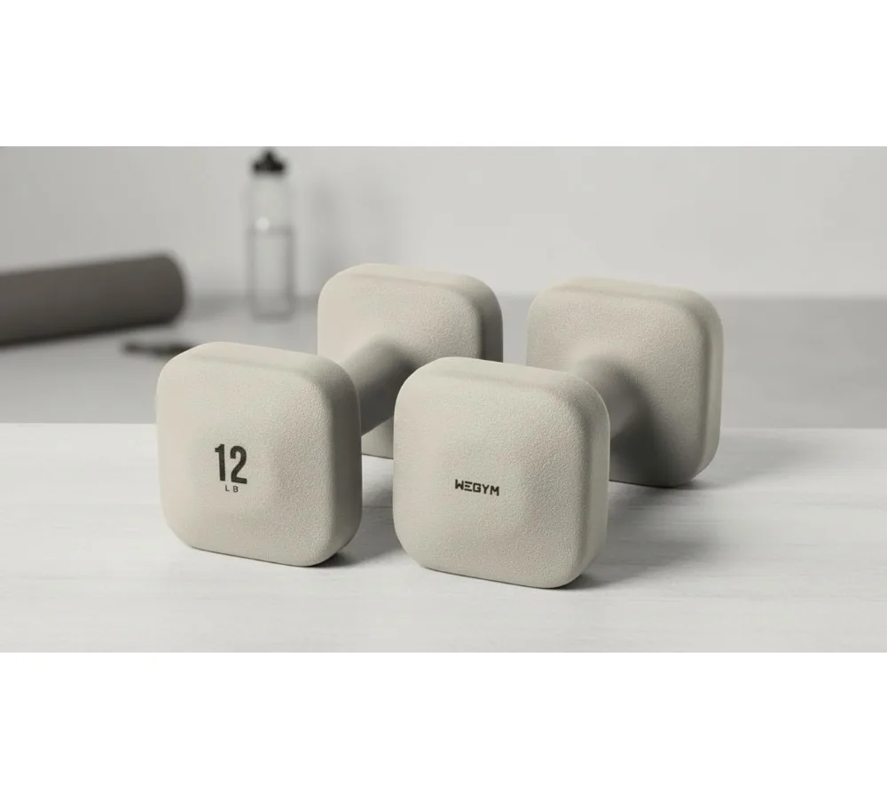 

Противоскользящие квадратные гантели, толстые ручки для домашних тренировок, тяжелой атлетики и личных тренировок, все уровни фитнеса