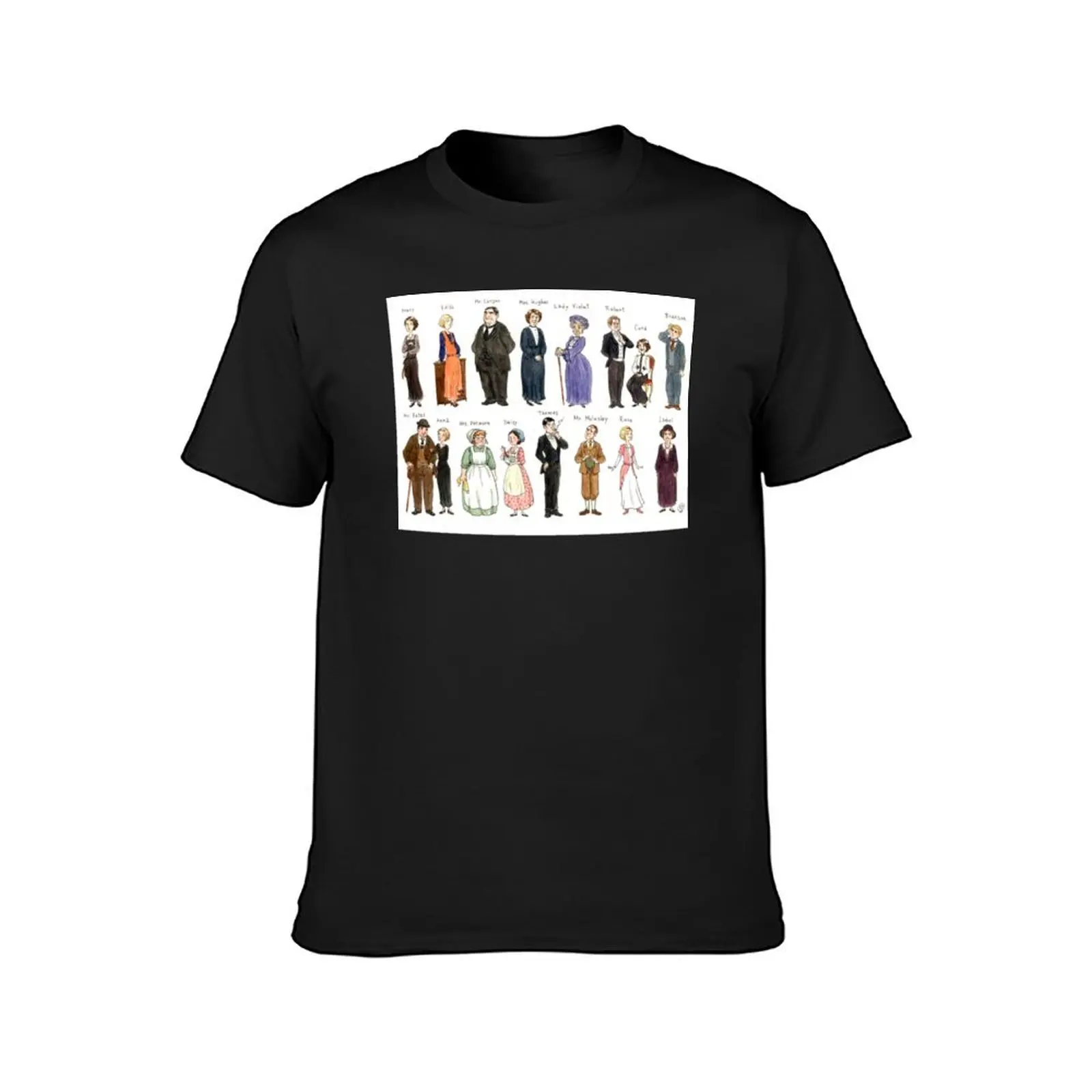 Downton A. Portraits T-Shirt customizeds sweat korean fashion tees mens t shirts