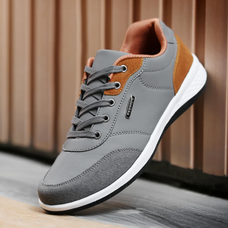Men Sneakers Casual Shoes Lightweight Walking Outdoor Sports Anti-Slip Soft Sole Breathable Mesh Comfortable Training