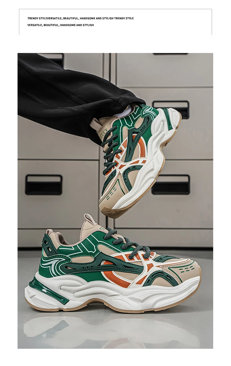Herbst Neue Herren Freizeitschuhe Atmungsaktiv Komfortabel Erhöht Langlebig für den täglichen Arbeitsweg Streetstyle – Detail 10