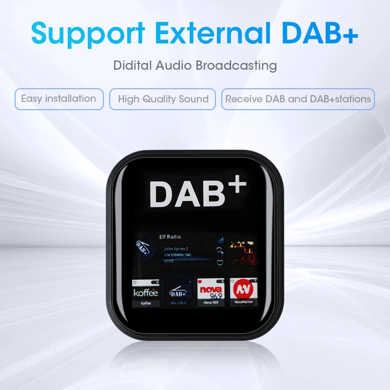 JMCQ DAB+ Antenna With USB Adapter Car Digital Radio Tuner Receiver DAB+ Adapter For Android Multimedia Player