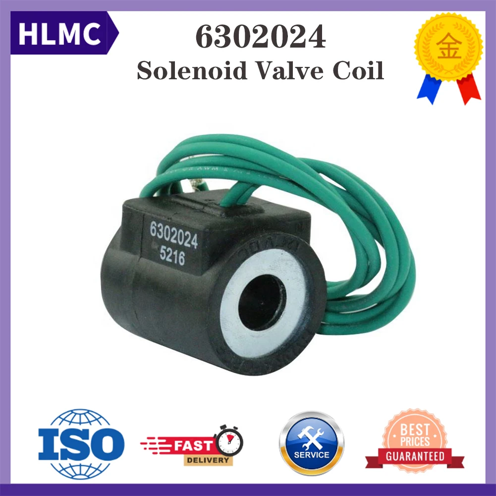 

Excavator Spare Parts 24VDC Coil Wire Leads Solenoid Valve Winding 6302024 13MM For HYDRAFORCE Valve Stem Series 80 88 08 98