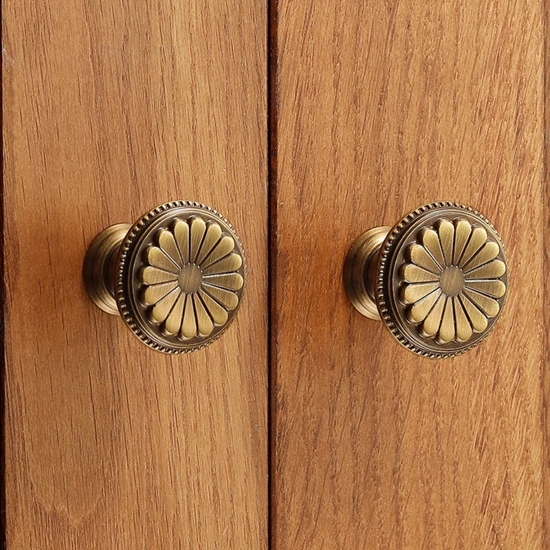 1pc Nordic Solid Brass Knobs and Handles for Drawers Hardware Fitting Cabinet Knob Kitchen Drawer Handles Shoe Cabinets Pulls