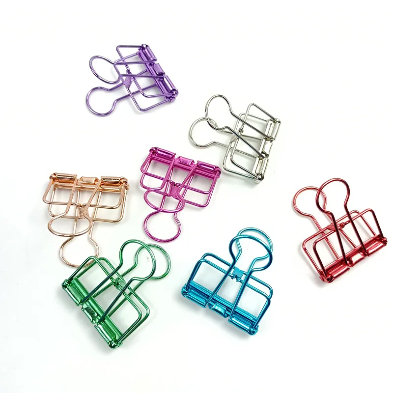 5PCS Fancy Paperclips Leuke Briefpapier Clips Metalen Bindmiddel Clips Office Clips voor het Organiseren van Notities HXZ05