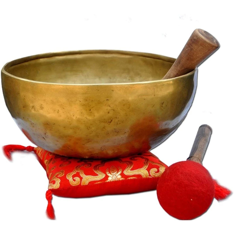 Psychology Spiritual Gifts Singing Bowl Mallet Wool Felt Hammer with Handle Buddhist Meditation Tibetan for Women Men