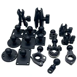 Motorcycle Bicycle Handle Bar Clip Clamp Rearview Mirror Bracket 1 Inch Ball Head Mount Adapter Holder for RAM Mounts