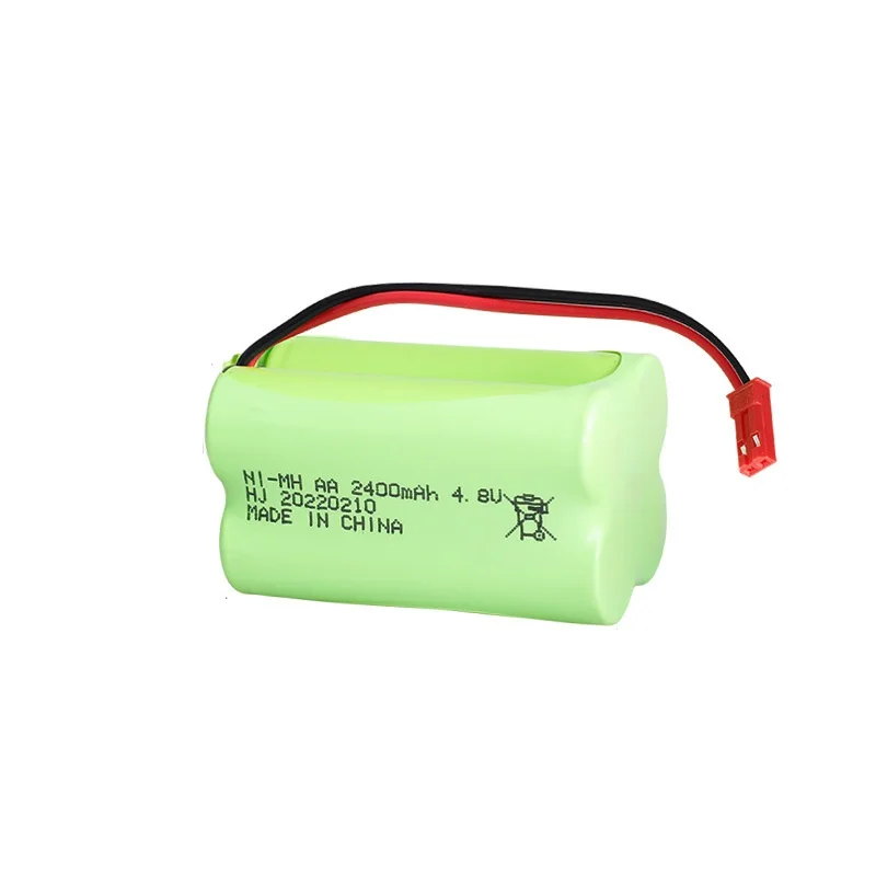 Batteria Ni-MH 4.8v 2400mah per giocattoli Rc Auto Serbatoi Robot Barche Pistole 4 * Batteria ricaricabile AA 4.8v