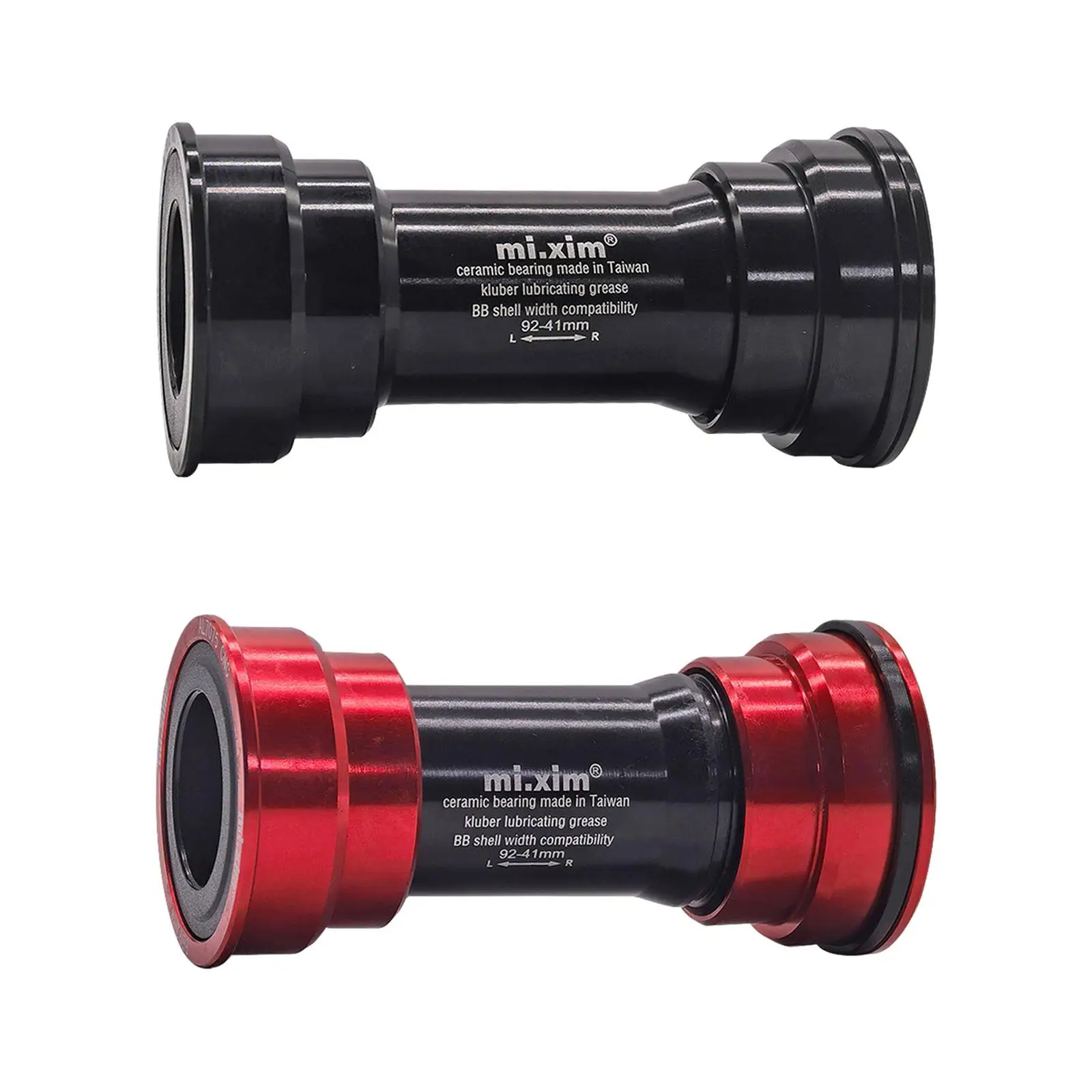 วงเล็บด้านล่างจักรยานอลูมิเนียมอัลลอยด์พร้อมเครื่องซักผ้า 24 มม.Press Fit แบริ่งสําหรับขี่จักรยานกลางแจ้งอุปกรณ์เสริมกีฬาจักรยานเสือภูเขา