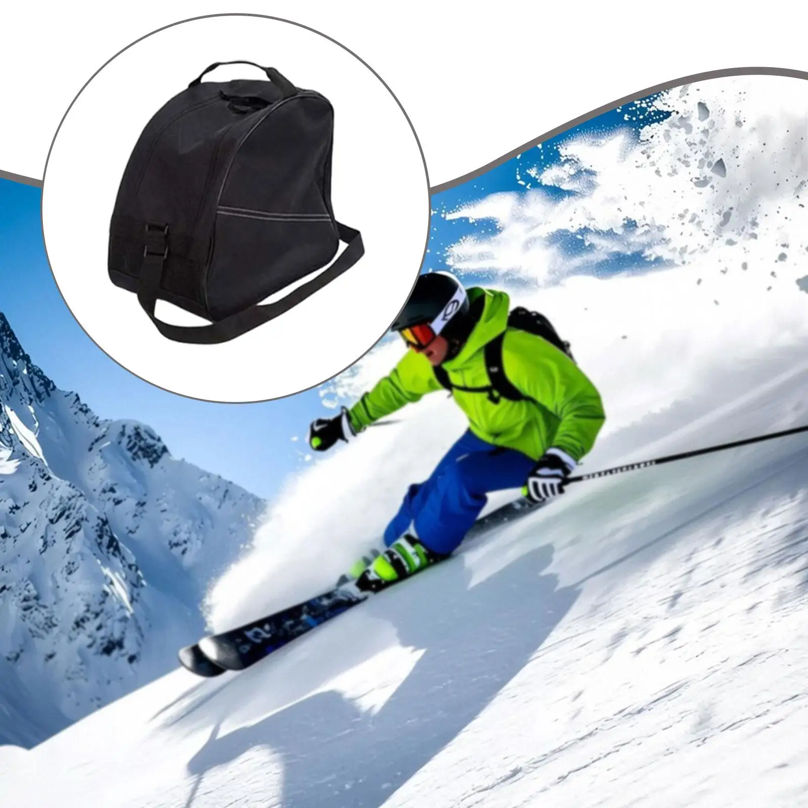 

Ski Boot Bag Carrying Storage Bag Carrying Case Easy Use Gear Dustproof Snowboard Pack Handbag for Outdoor Hiking Camping