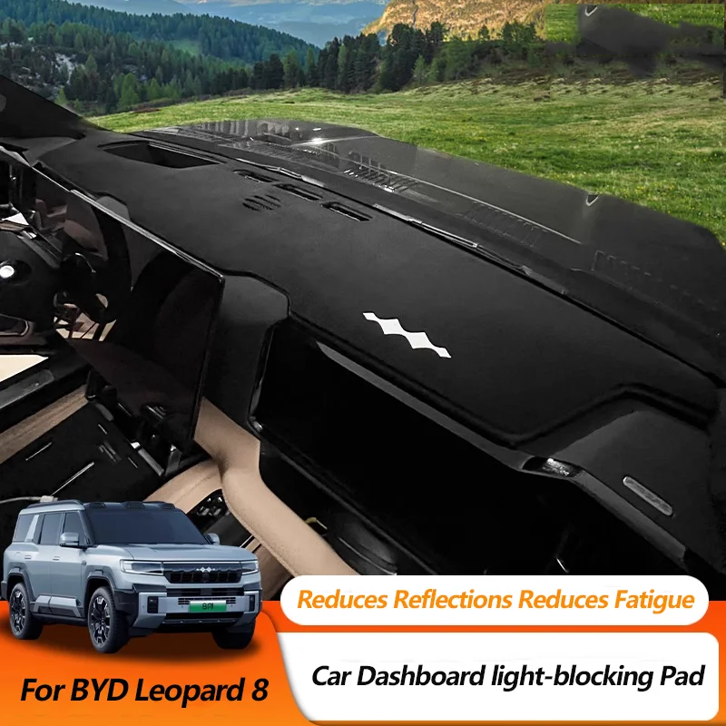 

Аксессуары для приборной панели BYD Equation Leopard 8 2024, коврик для приборной панели автомобиля, держатель для телефона, противоскользящий коврик, солнцезащитный козырек, коврик для приборной панели