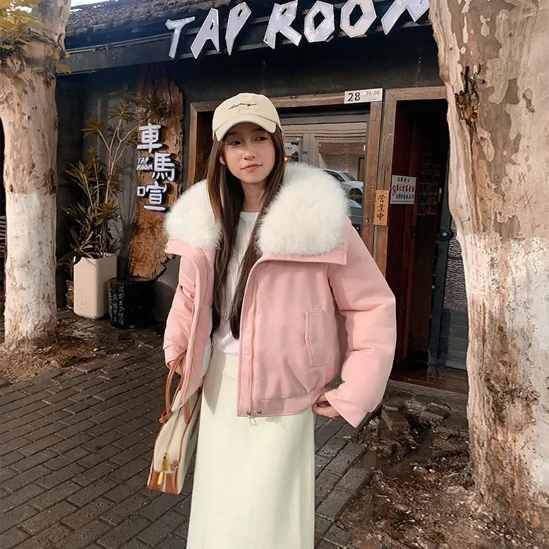 Winter New Faux Fur Thicken Coat for Women High-quality Loose Sheepskin Fur Sherpa Jacket Womens -Faux Lambskin Shearling