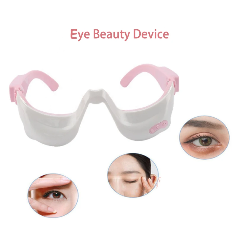 3D Smart Eye Massager EMS Eye Heating Therapy Acupress Relief Fatigue Skin Tightening Visual Vibrating Eye Beauty Tools