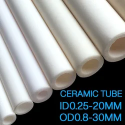 Al2o3 Alumina Ceramic Tube Aluminum Oxide High Temperature Resistant Insulation Hollow Thermocouple Ceramic Tube