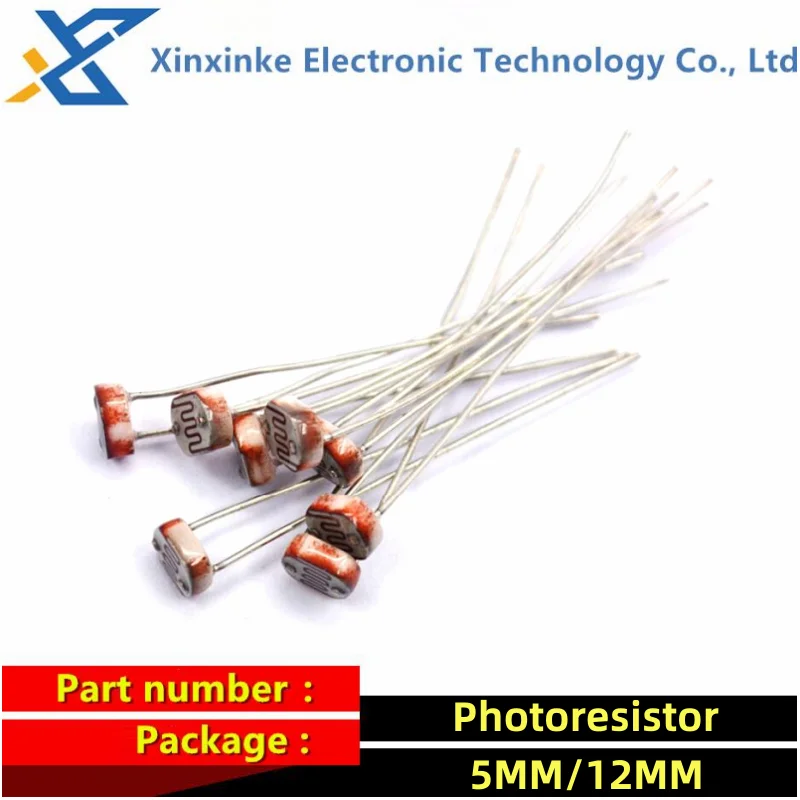 50 قطعة Photoresistor GL5506 GL5516 GL5537 GL5539 GL5549 5506 5516 5537 5539 5549 5528 12528 LDR مفتاح كشف الضوء الاستشعار DIY بها بنفسك #4