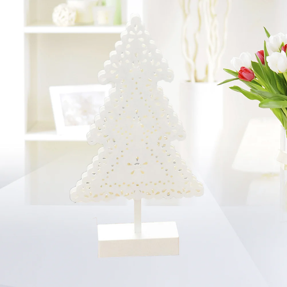 

2pcs Led Christmas Tree Night Light 5 Pointed Star Desktop Decoration For Living Room Bedroom Christmas Lamp Indoor Party Home