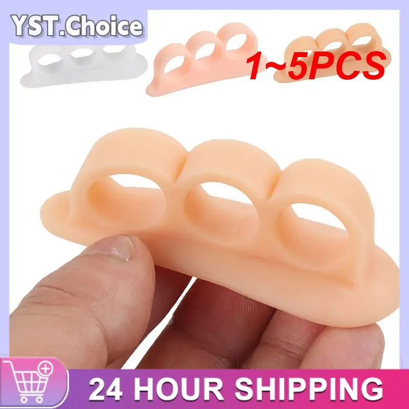 1~5PCS Silicone Gel Hammer Toe Straightener & Corrector for Curled Toes Corrector Feet Foot Pain Relief Separator Gel Support