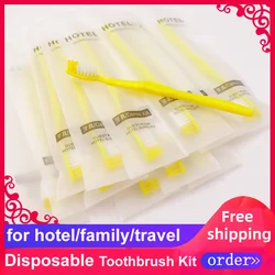 Free Shipping Toothbrush Disposable Hotel Supplies Travel Trip Beauty Dental Kit Salon Tooth Care Private Appliance