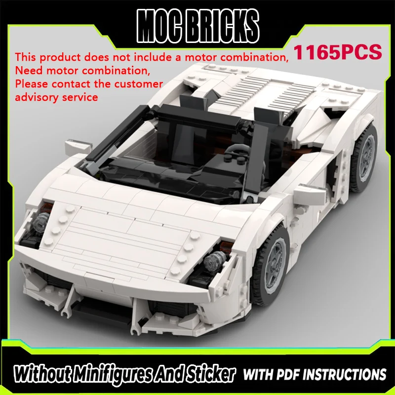 

Speed Racing Car Model MOC Building Bricks Top Tier Sports Car Modular Technology Gifts Holiday Assemble Children Toys Suit