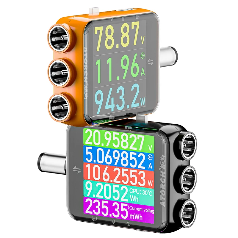 ATORCH D5P Touchscreen DC5.5 Tester DC 4.5-80V 12A Digital Voltmeter Amperemeter Wattmeter Batteriekapazität Leistungsanalysator Monitor – Detail 28