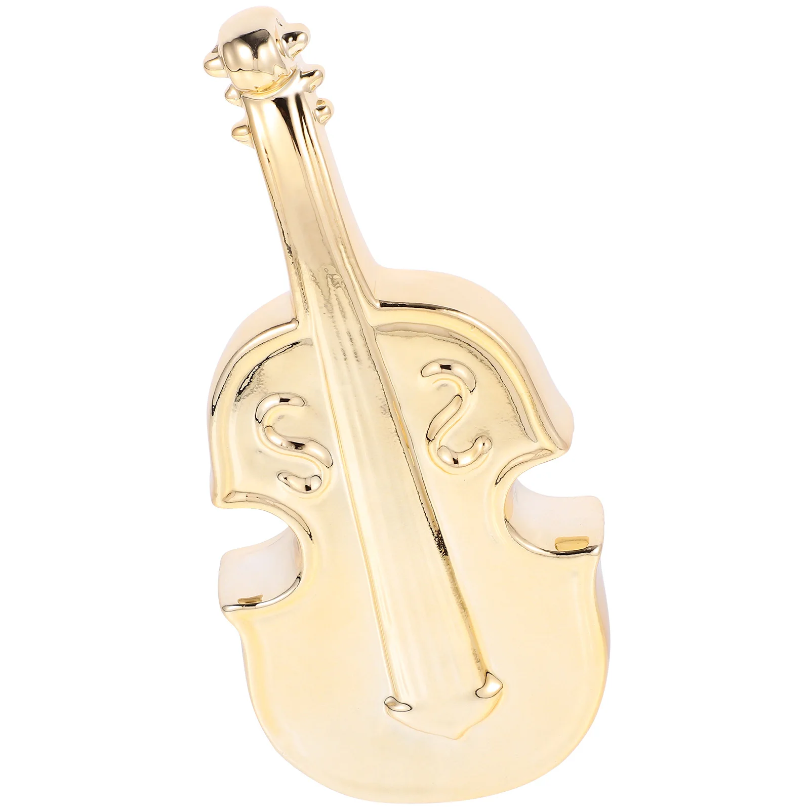 

Ceramic Cello Ornaments Musical Instrument Model Decor Vintage Statue Indoor Violin Shape Adornment Realistic Home Office Dorm