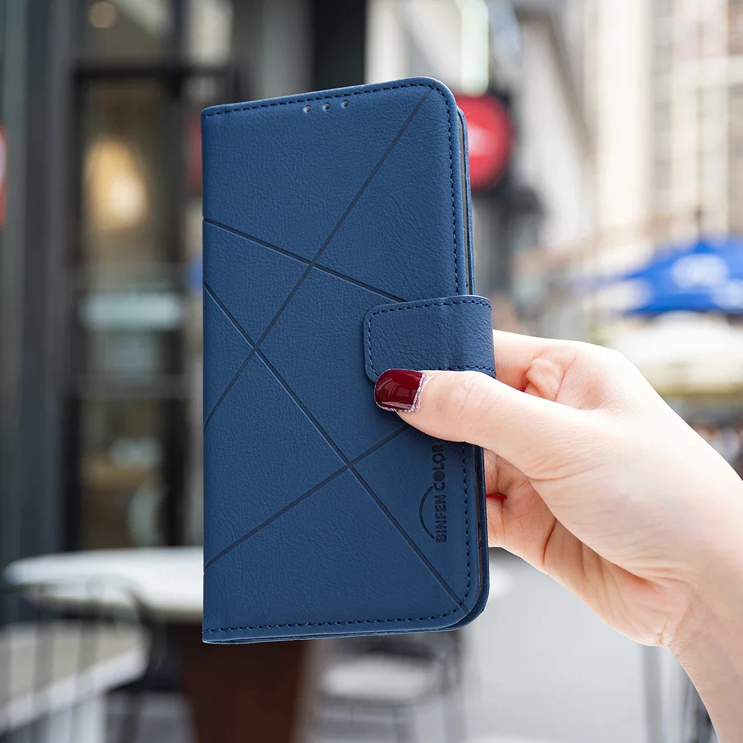حافظة جلدية مغناطيسية قوية لهاتف OPPO Reno 13F 5G Reno 11F 5G Reno 7Z Reno 5F Reno 5Z 5G مع حامل فتحة للبطاقات Funda