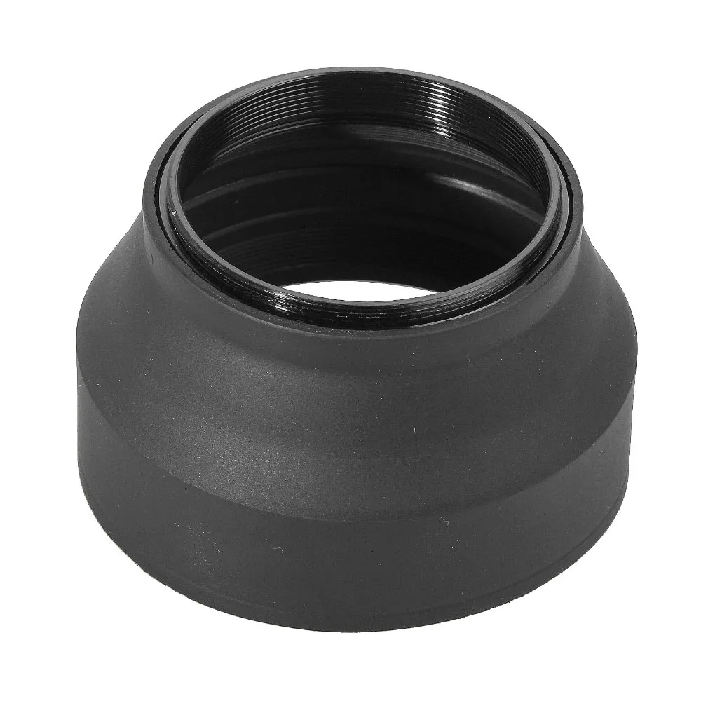 Wide Angle/Standard/Telephoto Rubber Camera Lens Hood 49mm 52mm 55mm 58mm 62mm 67mm 72mm 77mm 82mm for Nikon Canon Sony DSLR