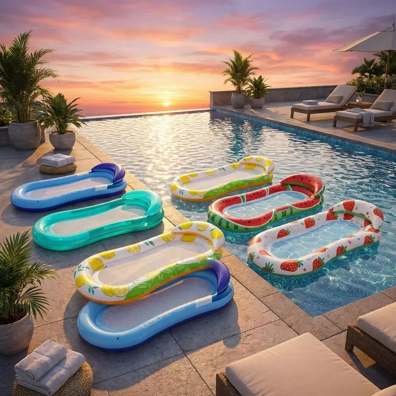 Summer swimming water floating air cushion adult inflatable bed row floating bed thickened anti-leakage swimming pool lounge