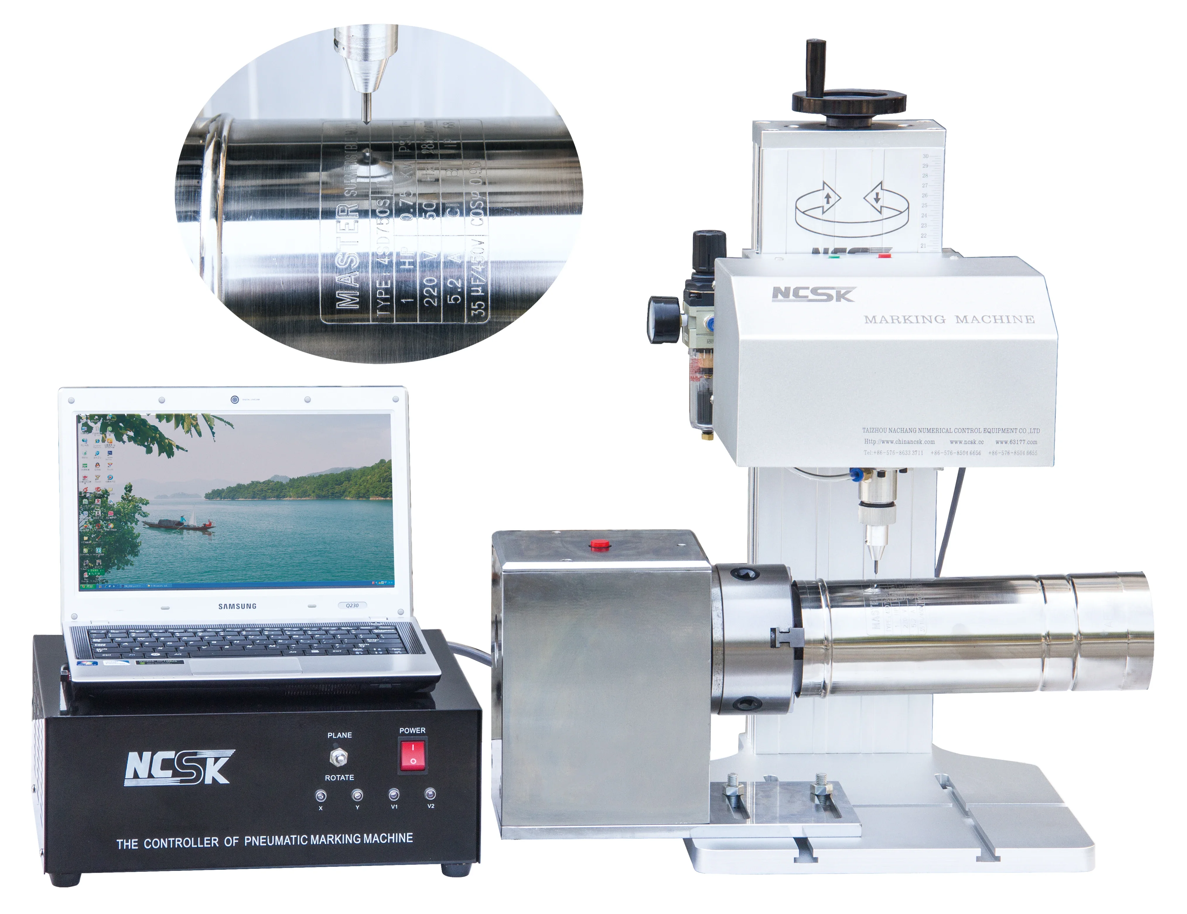 Desktop Automatic Vin Code Cnc Metal Engraving Machine Pneumatic Portable Dot Peen Marking Machine SP-2000