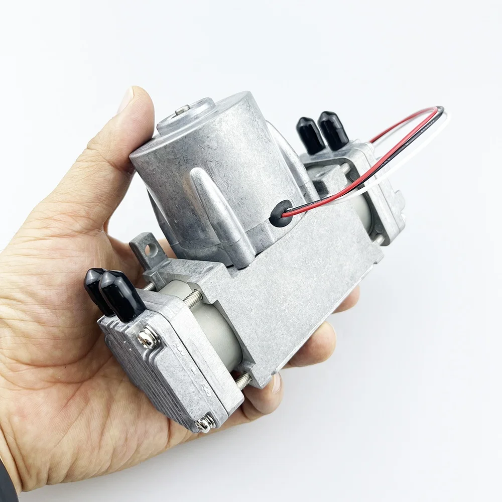 

0.7Mpa 80LPM High-precision Aluminum Alloy Oilless Piston Vacuum Pump High-pressure Large-flow Suction Pump DC24V