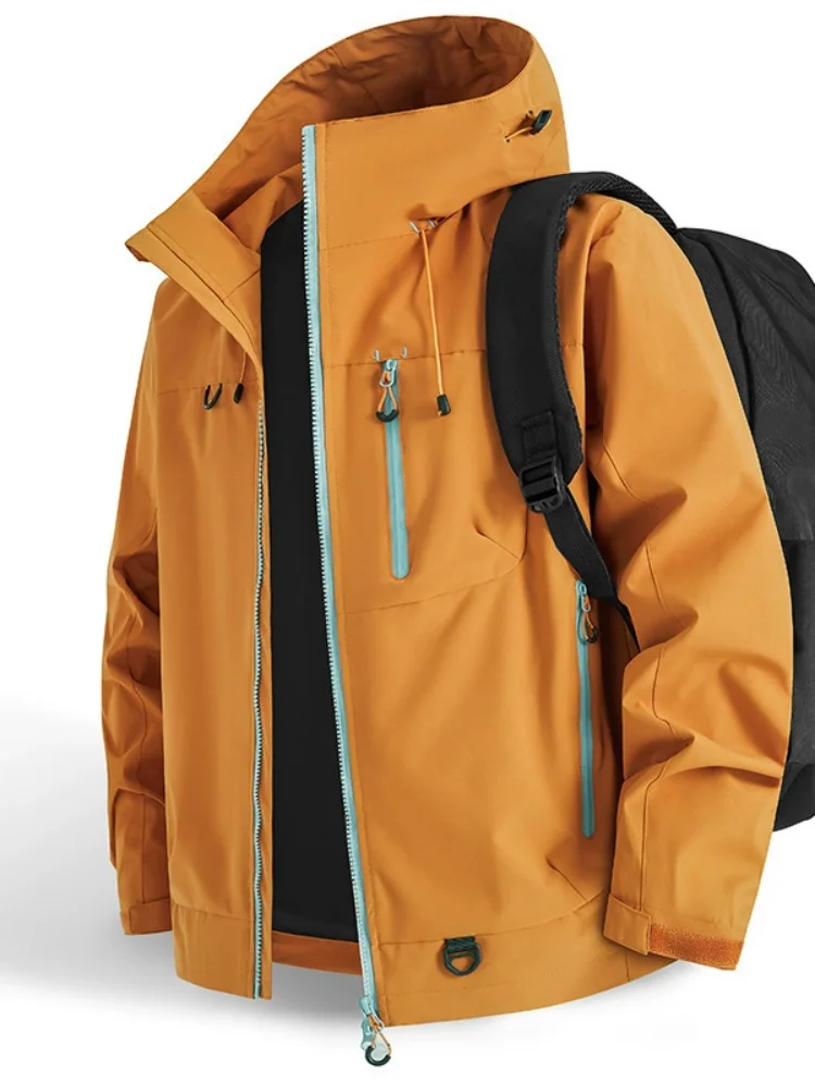 

Unisex Large Size Fleece Lined Jacket Outdoor Casual Spring Autumn Workwear for Men And Women Ideal for Fishing Camping Climbing