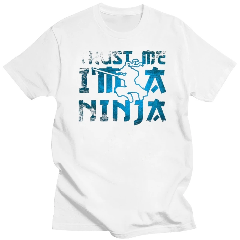 Brand Clothing 2019 Urban Kpop Tee Shirts Trust Me Im A Ninja men T shirt clothes Printed  T-Shirts 2019 Fashion Brand