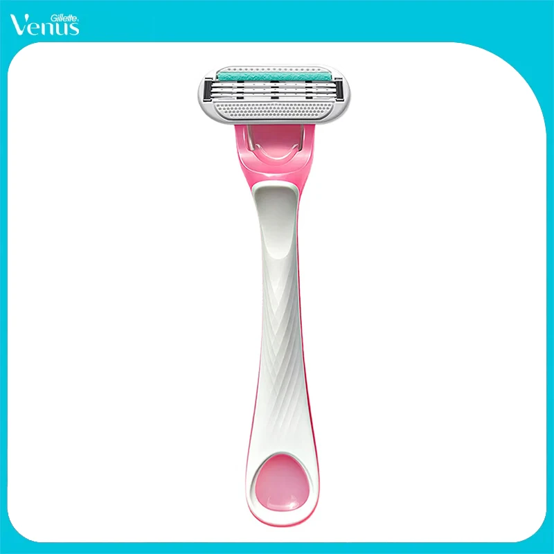 Maquinilla de Afeitar Gillette Venus Tropical Pink Lady para Piel Sensible, Depilación Corporal Manual, 1 Unidad