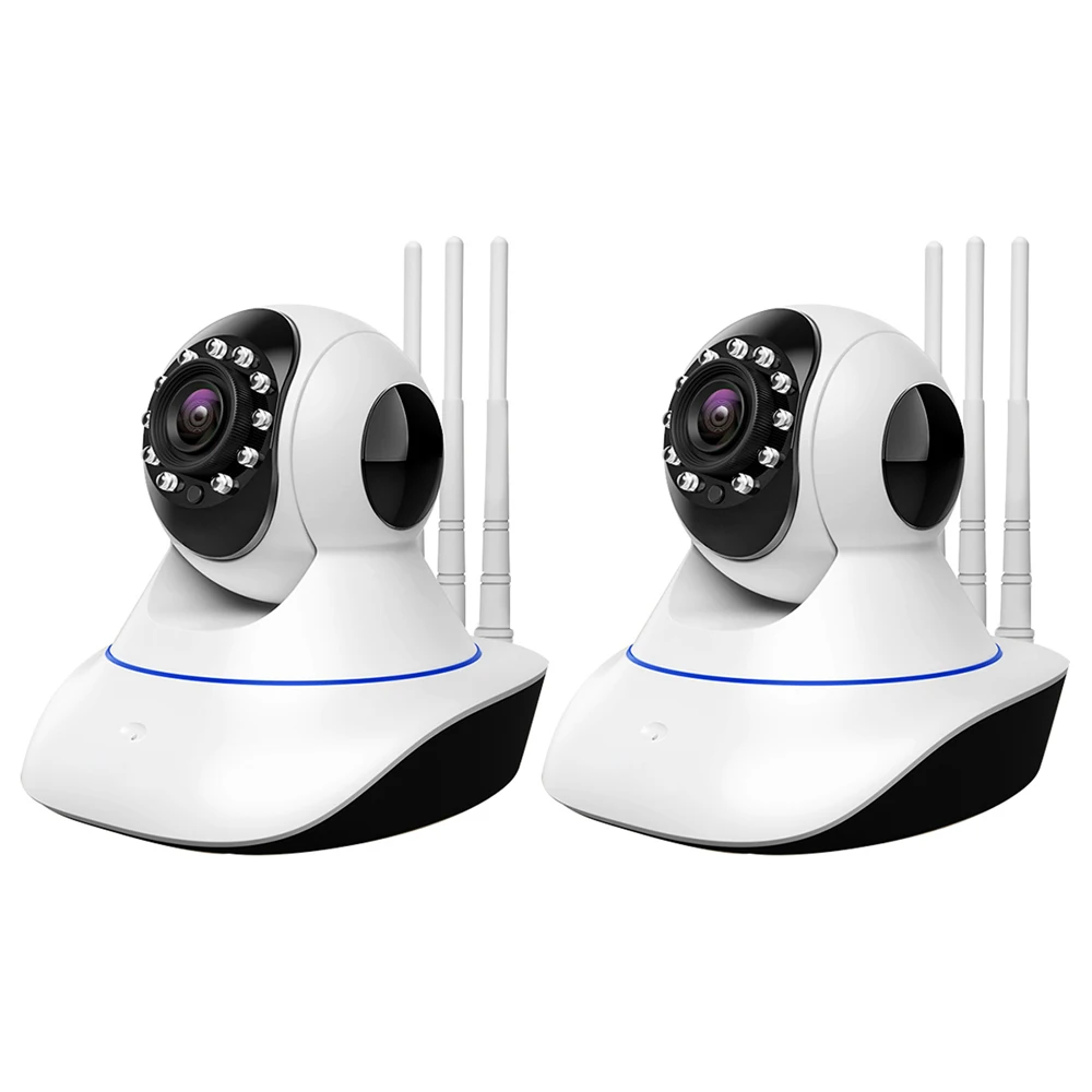 Cámara de seguridad para el hogar 1080P, cámara de vigilancia PTZ inalámbrica WiFi de 2MP, Monitor de bebé, soporte de visión nocturna, Audio bidireccional, detección de movimiento