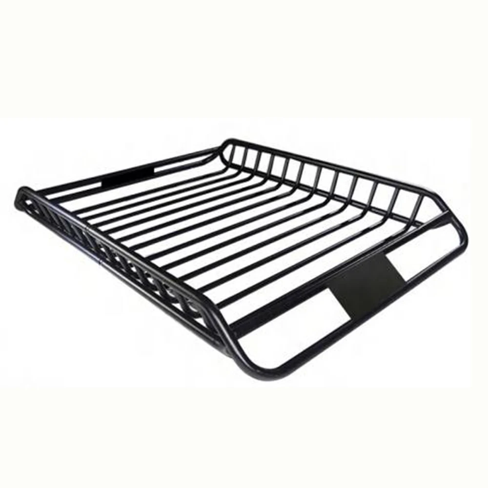 Heavy Duty Roof Mounted Cargo Basket Rack Roof Top Luggage Carrier with Wind Fairing