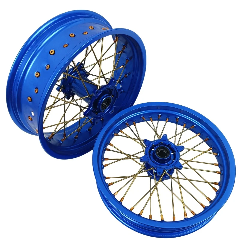 

Fit For YZ 125 250 YZF 250 450 High Performance Supermoto Wheels Set High Quality 7075 Aluminum Alloy Motorcycle Wheels
