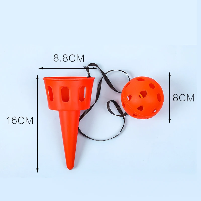 Throwing Catching Game Set - Receiving Ball Sensor Trainer Outdoor Toy for Children's Hand Eye Coordination Training