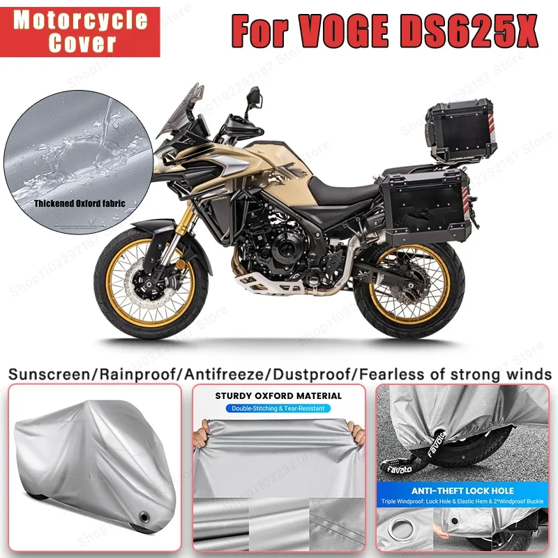 

For VOGE DS625X No Ear Motorcycle Cover - Outdoor Full Body Protection, Waterproof Dustproof Sunscreen Accessory
