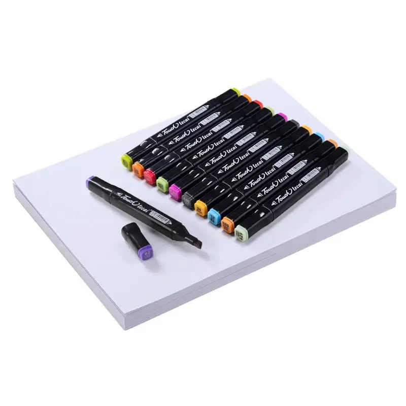 12 Colors/set  Macaron Alcohol Based Markers Dual Tip Sketching Drawing Markers Animation for Adults Painting School Supplies - view 6
