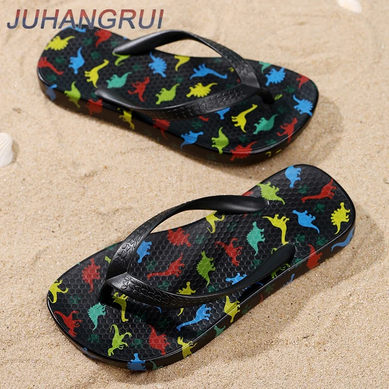 Toddler Flip Flops Shoes Little Kid Cute Sandals with Back Strap Boys Girls Shoes for Beach EVA Soft Sole Indoor Bathing Slipper - view 6