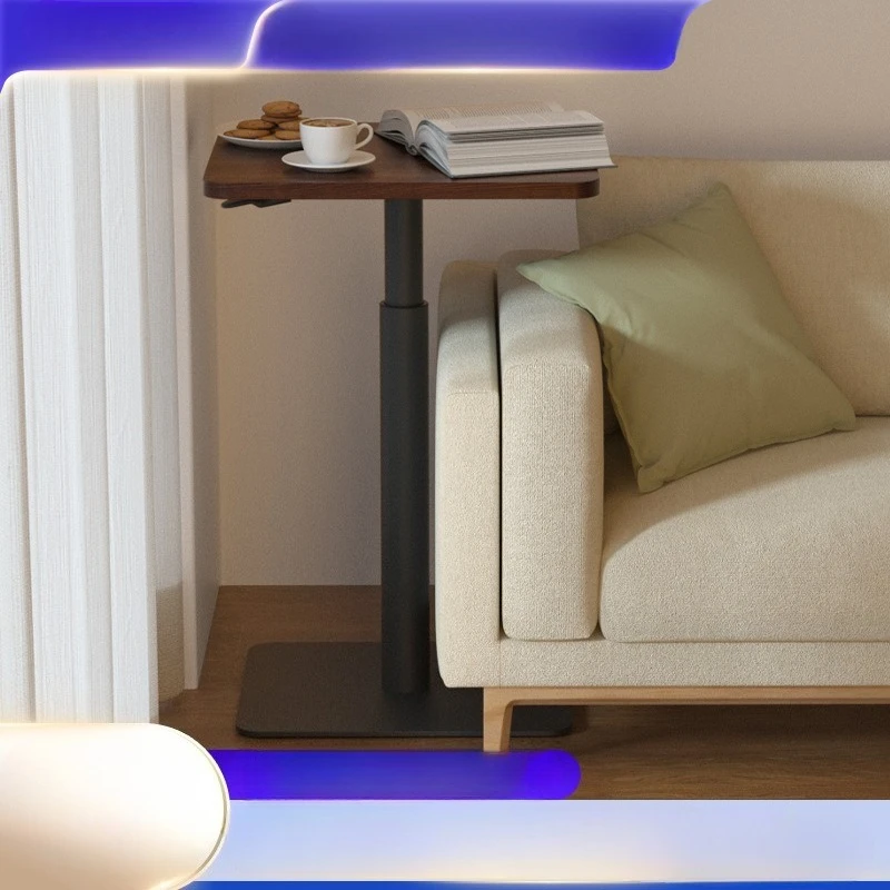 

Light luxury high-end side table, pneumatic lifting small by the bed adjustable corner small coffee